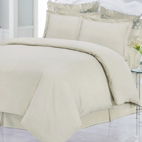 53%OFF シートセット アゾレスホームソリッドヘビーフランネル羽毛布団セット - キング、200gsmコットン Azores Home Solid Heavyweight Flannel Duvet Set - King 200gsm Cotton